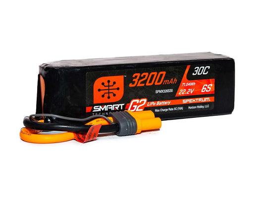 Spektrum 3200mAh 6S 22.2V SMART G2 30C IC5 SPMX326S30