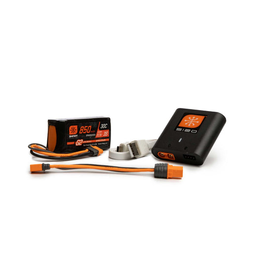 Spektrum Smart G2 Powerstage Air Bundle: 3S 850mAh LiPo Battery/S120 SPMXPSA100