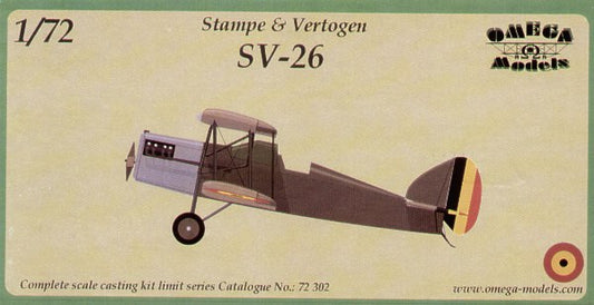 Omega Models OM72302 1:72 Stampe & Vertongen SV-26 Decals Belgium