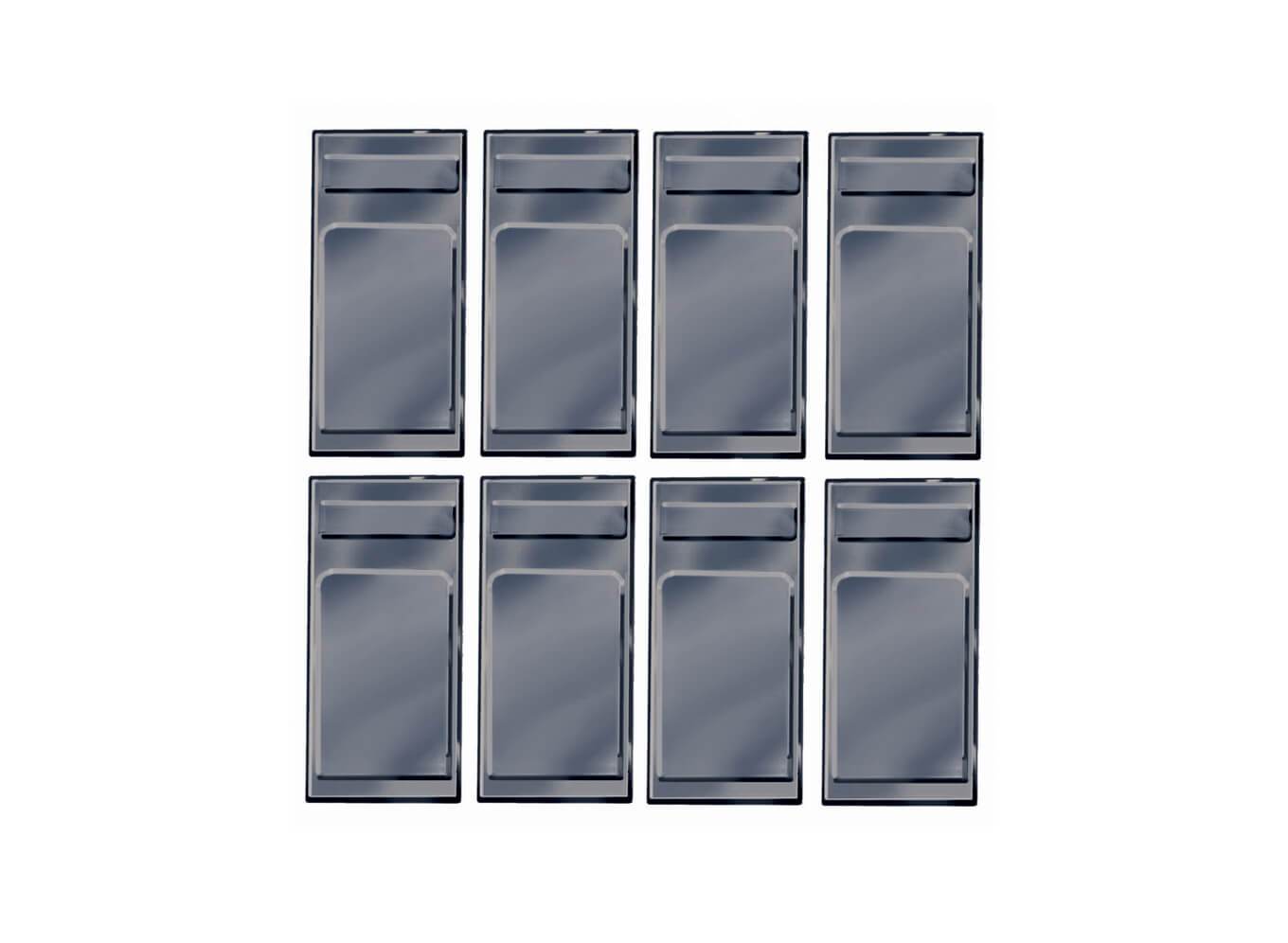 PECO OR-55 Coach Window Blanks (Pack of 8) On30 Gauge