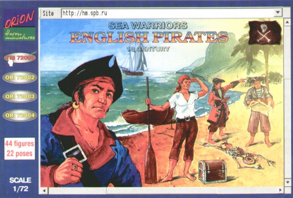 Orion Figures ORI72001 1:72 English Pirates