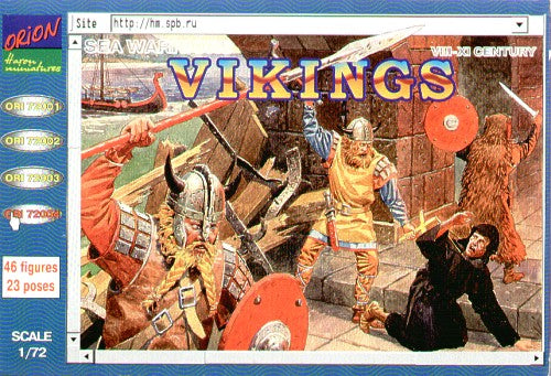 Orion Figures ORI72004 1:72 Vikings VIII-XI century