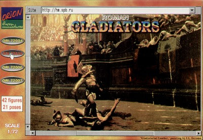 Orion Figures ORI72005 1:72 Roman Gladiators