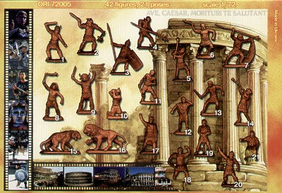 Orion Figures ORI72005 1:72 Roman Gladiators
