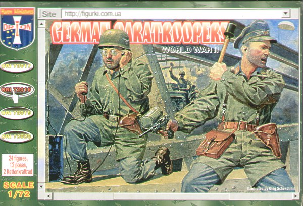 Orion Figures ORI72018 1:72 German Paratroopers