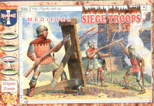 Orion Figures ORI72019 1:72 Medieval Siege Crew and Gunners