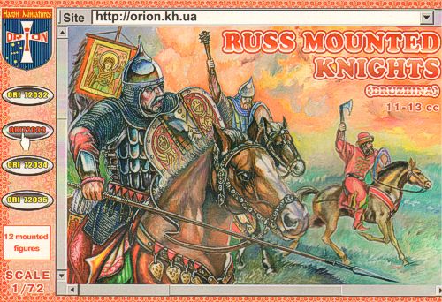 Orion Figures ORI72033 1:72 Russian Mounted Knights 11/13c