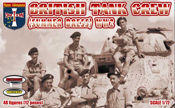 Orion Figures ORI72057 1:72 British Tank Crew in summer dress