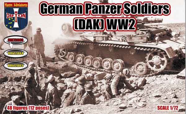 Orion Figures ORI72063 1:72 Afrika Korps Panzer Soldiers