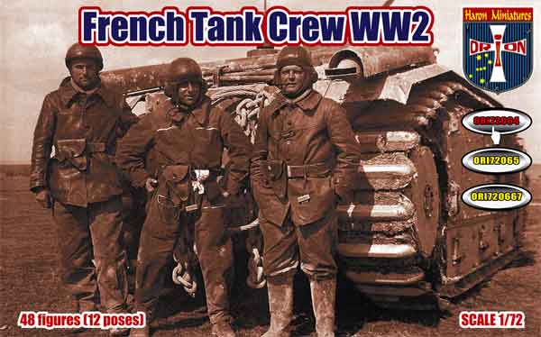 Orion Figures ORI72064 1:72 French Tank Crew WWII