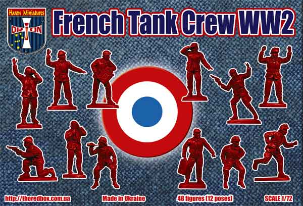 Orion Figures ORI72064 1:72 French Tank Crew WWII