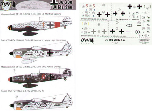 Owl OWL44001 1:144 Jagdgeschwader JG 300 Wilde Sau