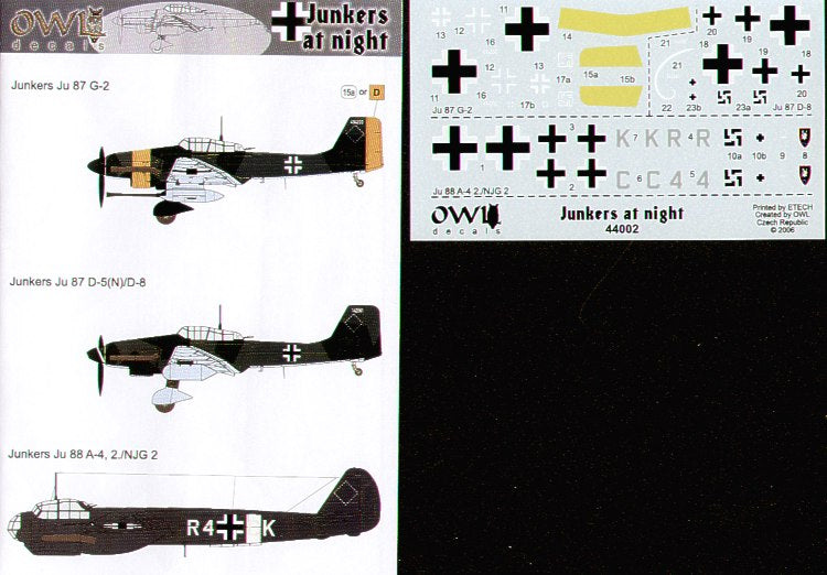 Owl OWL44002 1:144 Junkers at Night