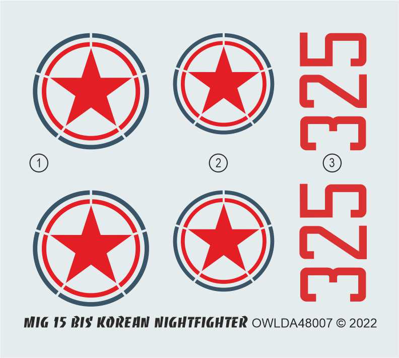 Owl OWLDA48016 1:48 Mikoyan MiG-15 Korean fighter