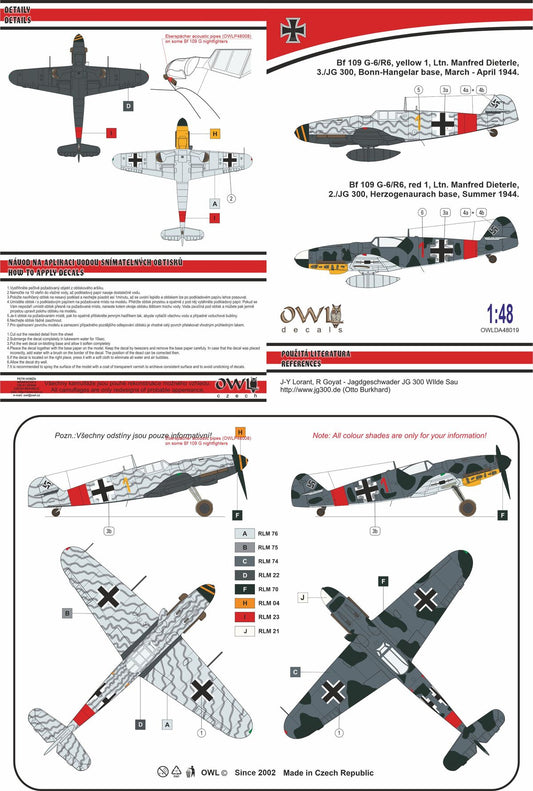 Owl OWLDA48019 1:48 Messerschmitt Bf-109G-6