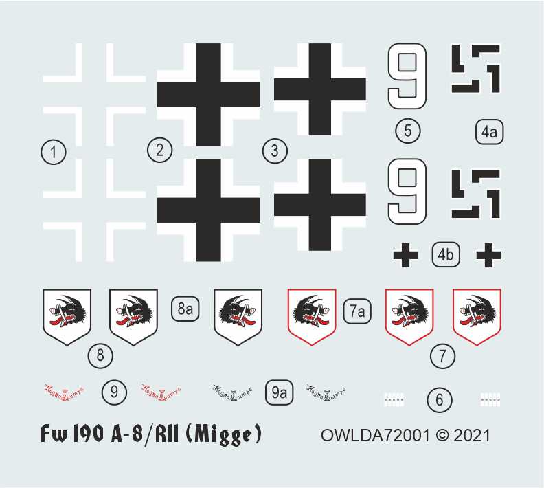 Owl OWLDA72001 1:72 Focke-Wulf Fw-190A-8/R11