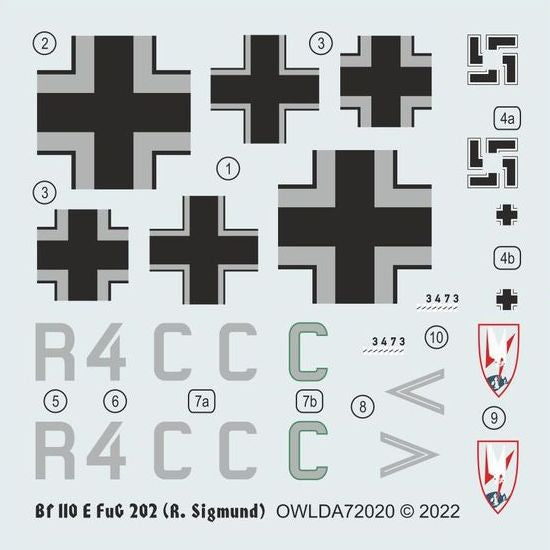 Owl OWLDA72020 1:72 Messerschmitt Bf-110E-1 with FuG 202