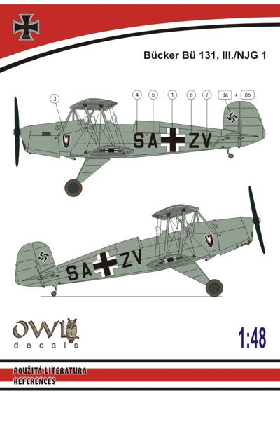 Owl OWLDS4814 1:48 Bucker Bu-131 III./NJG 1