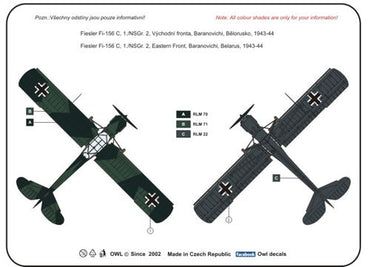 Owl OWLDS4819 1:48 Fieseler Fi-156C 'Storch' Nachtschlacht
