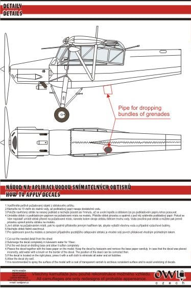 Owl OWLDS4819 1:48 Fieseler Fi-156C 'Storch' Nachtschlacht