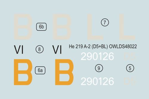 Owl OWLDS4822 1:48 Heinkel He-219 A-2 D5+BL