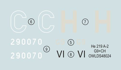 Owl OWLDS4824 1:48 Heinkel He-219 A-2 G9+CH