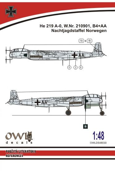 Owl OWLDS4830 1:48 Heinkel He-219 A-0 B4+AA