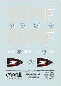 Owl OWLDS4836 1:48 Messerschmitt Bf-110D FuG 202