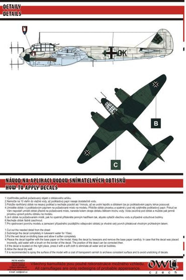 Owl OWLDS7211 1:72 Junkers Ju-88C-6 with WGr 21 rocket