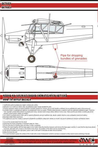 Owl OWLDS7219 1:72 Fieseler Fi-156C 'Storch' Nachtschlacht