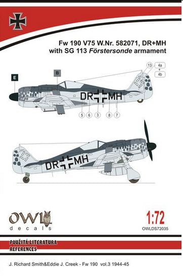 Owl OWLDS7235 1:72 Focke-Wulf Fw-190F-8 SG 113 armament