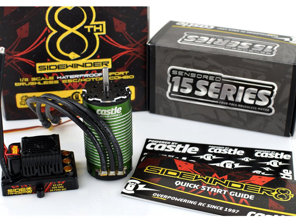 Castle Creations Sidewinder 1:8th ESC & 2200kV Sensor Ready Motor CC010-0139-02