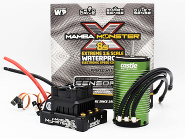 Castle Creations MAMBA MONSTER X 8S, 33.6V ESC W/1520-1650KV V2 CC010-0165-05