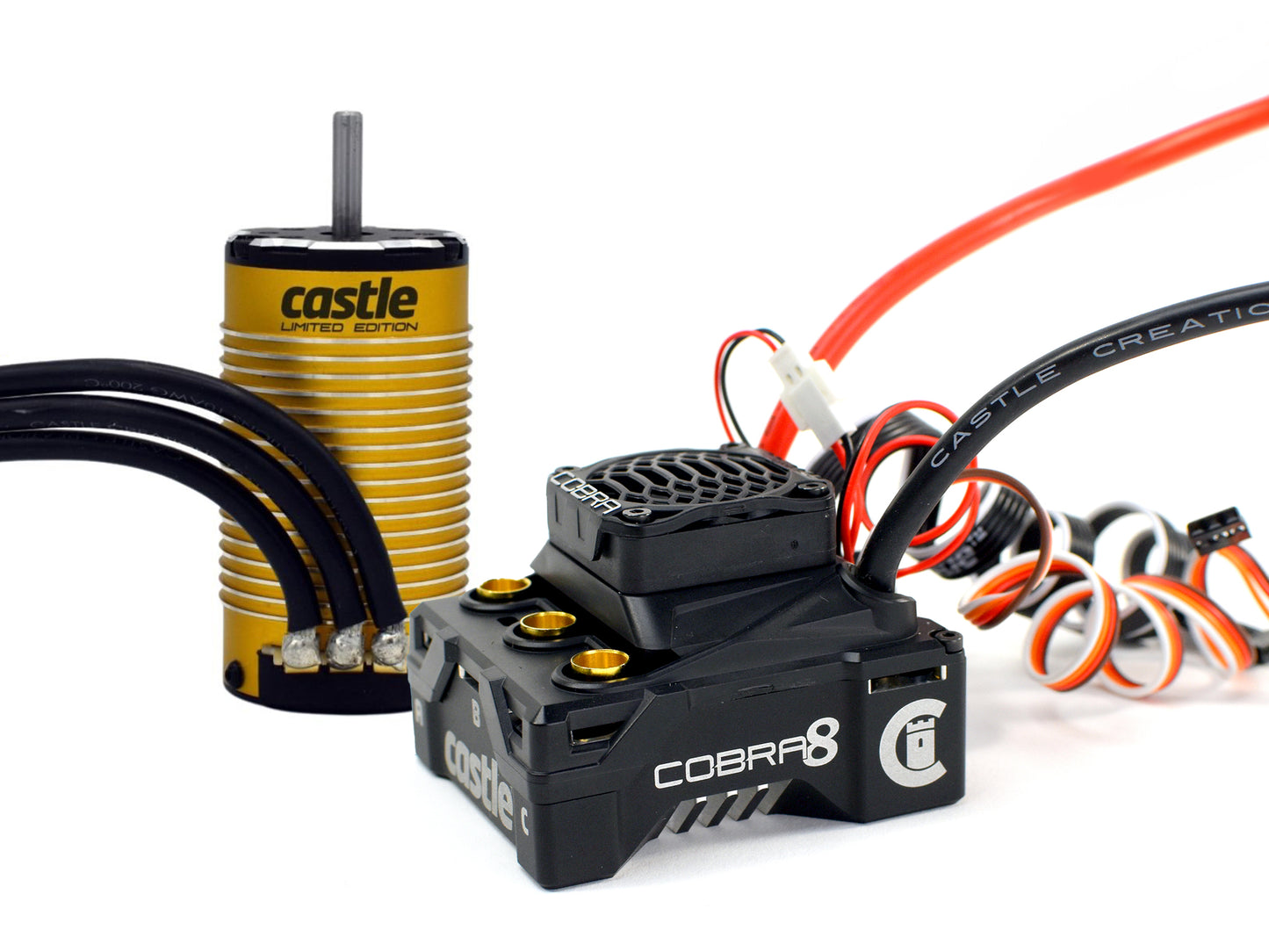 Castle Creations Cobra 8 6S ESC w/1515-2200KV V2 Gold Motor CC010-0172-04