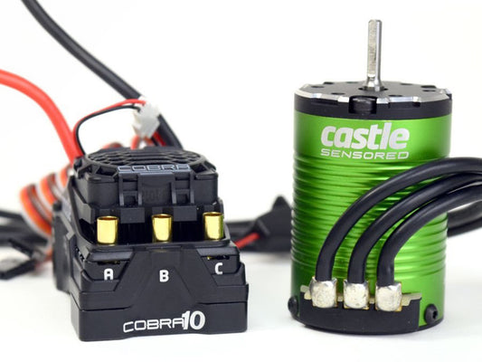 Castle Creations COBRA 10, 6S MAX, 8A W/1406-6900KV SENSORED MOTOR CC010-0174-03