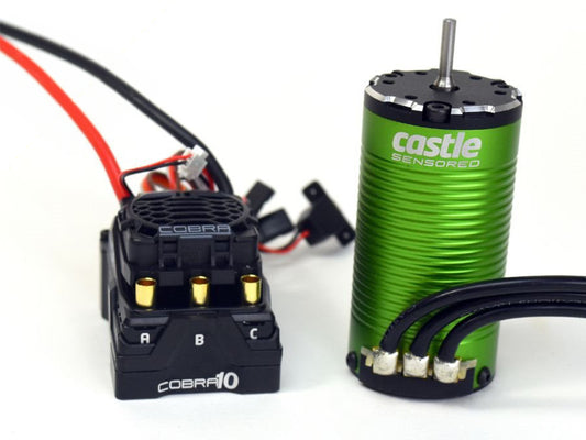 Castle Creations COBRA 10, 6S MAX, 8A W/1412-2100KV SENSORED MOTOR CC010-0174-11