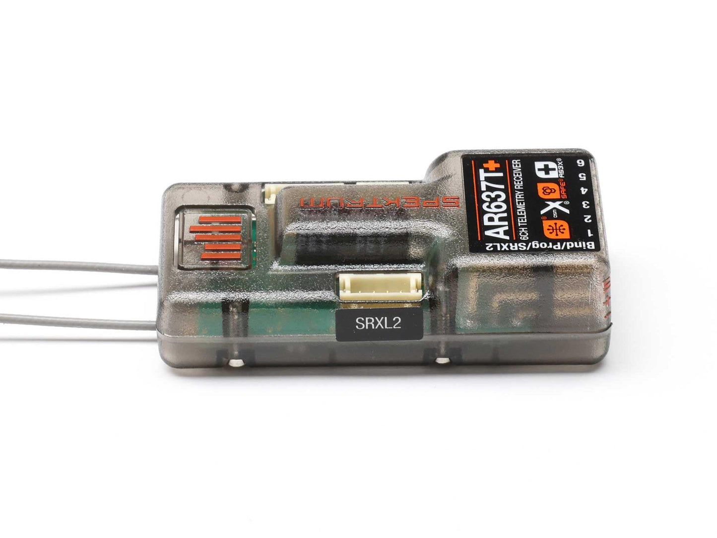 Spektrum AR637T+ DSMX 6-Channel AS3X+ & SAFE Telemetry Receiver SPM-1032