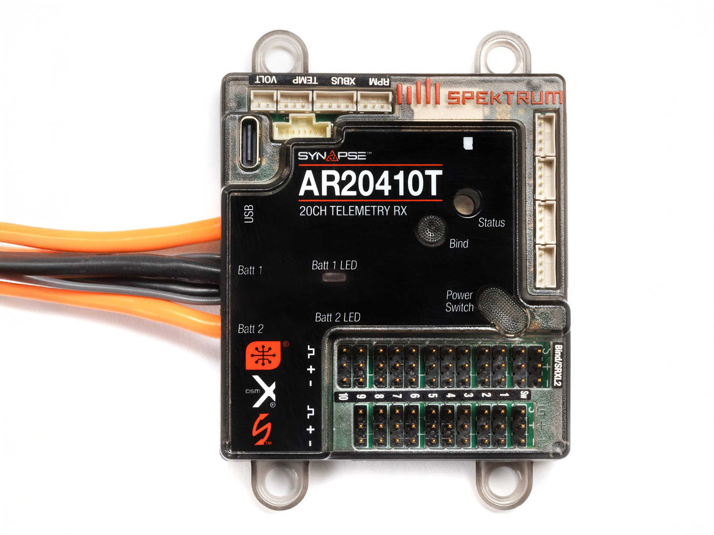 Spektrum AR20410T 20-Channel PowerSafe Telemetry Receiver SPMAR20410T