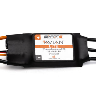 Spektrum Avian 70-Amp Smart Lite Brushless ESC, 3S-6S: IC3 Ver. F SPMXAE70F
