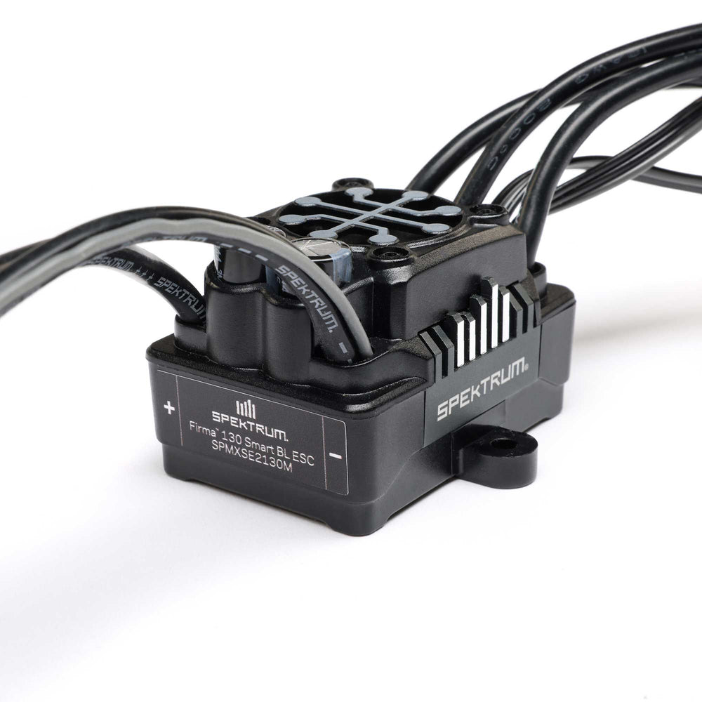 Spektrum Firma 130A Black Edition Brushless Smart ESC 2S-4S: LMT 2.0 SPMXSE2130M