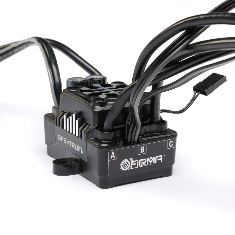 Spektrum Firma 130A Black Edition Brushless Smart ESC 2S-4S: LMT 2.0 SPMXSE2130M