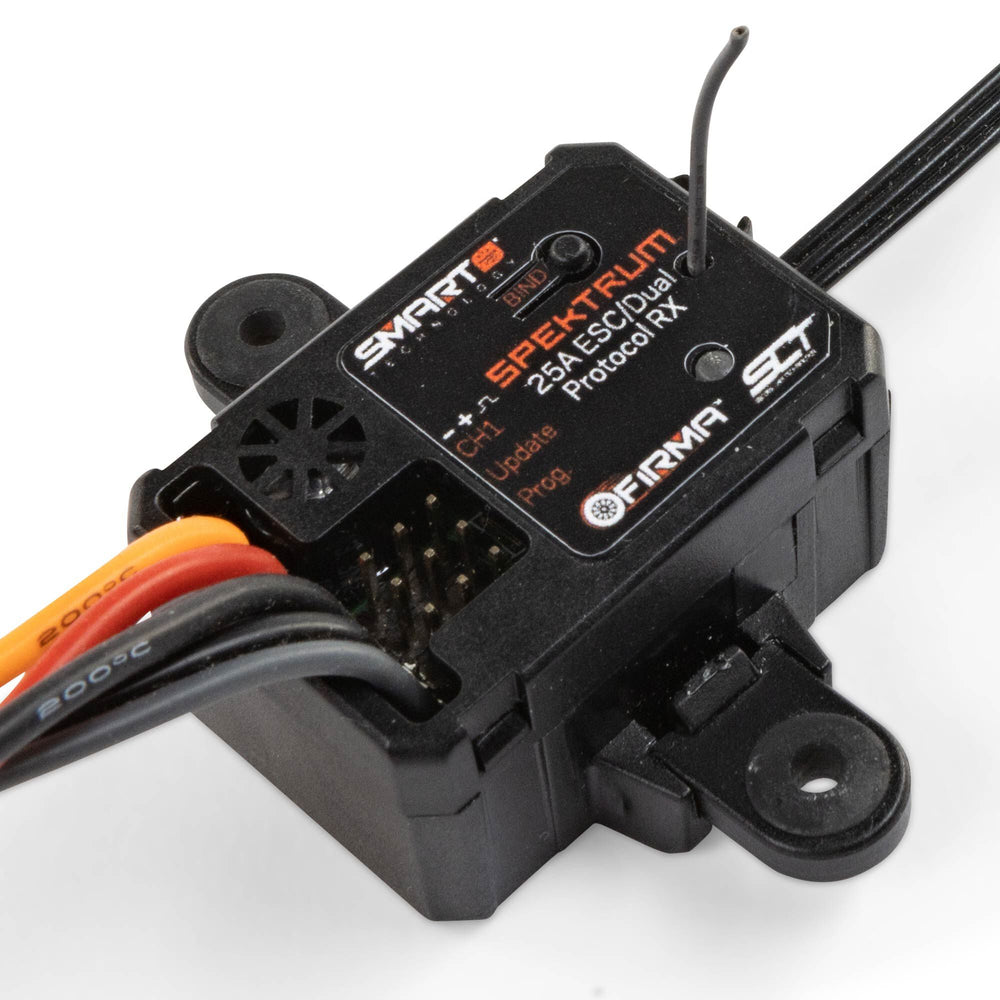 Spektrum Firma 25A 2-in-1 Brushed Smart ESC/Dual Protocol RX SPMXSER1025