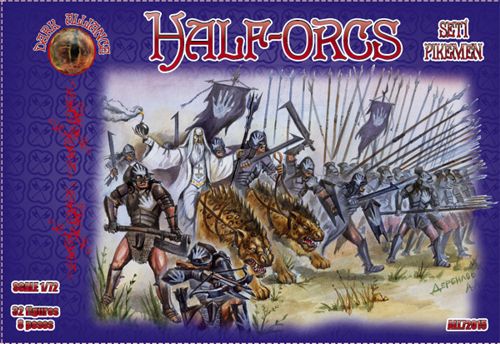 Dark Alliance ALL72015 1:72 Half-orcs set 1