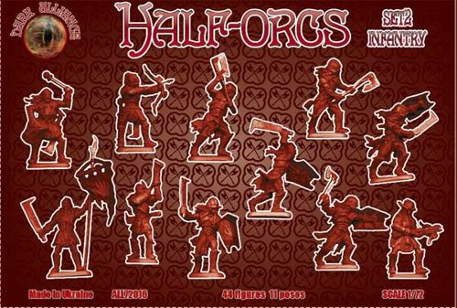 Dark Alliance ALL72016 1:72 Half-orcs set 2