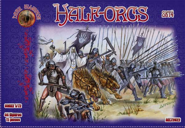 Dark Alliance ALL72022 1:72 Half-orcs set 4