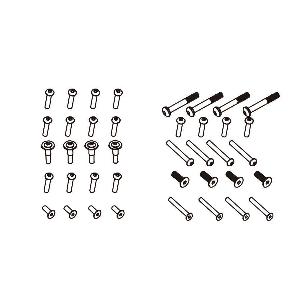 PD Racing Meson Head Hex Screw HM2.5x12 4pcs 303-035