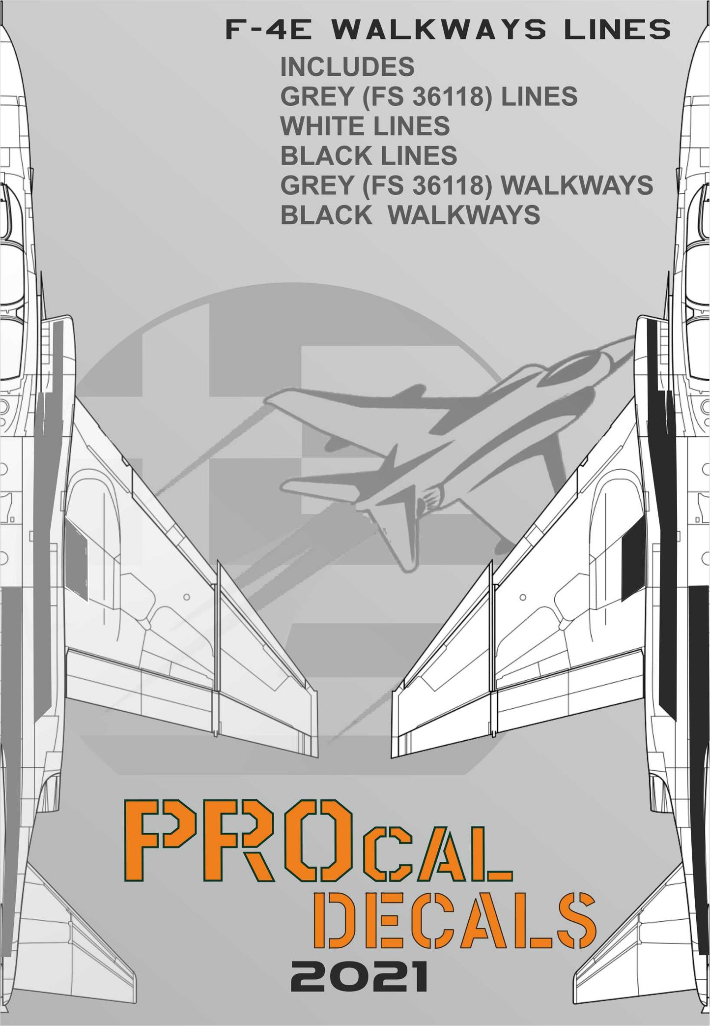 Procal PD32-102 1:32 F-4E/RF-4E Phantom Walkway Decals