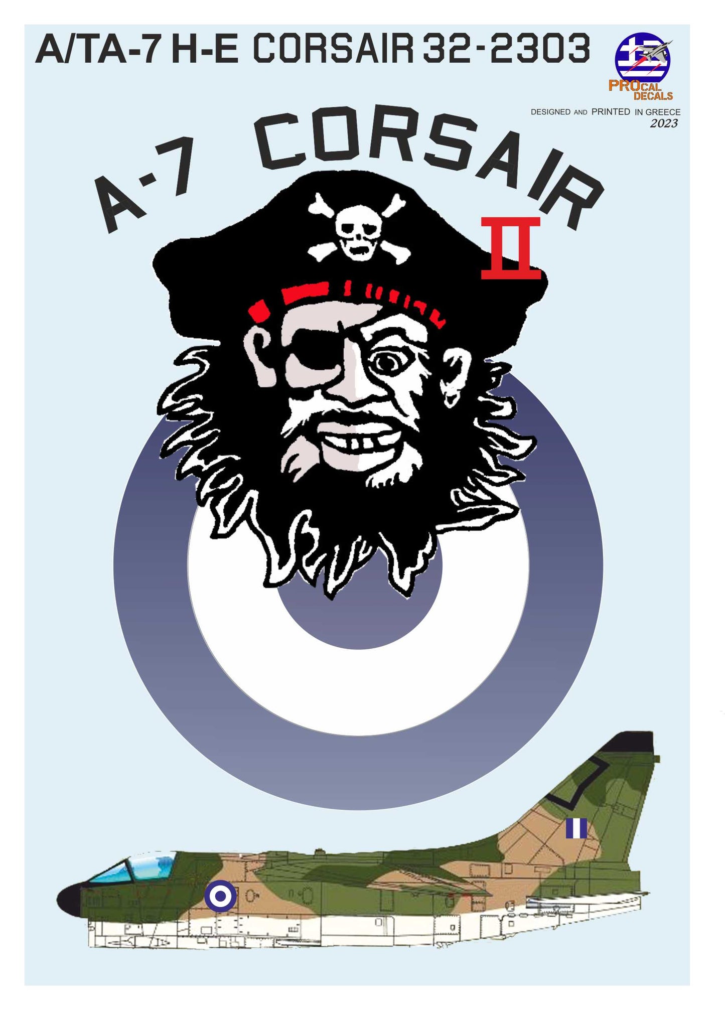 Procal PD32-2303 1:32 LTV A-7/TA-7 Corsair Greek AF Decals