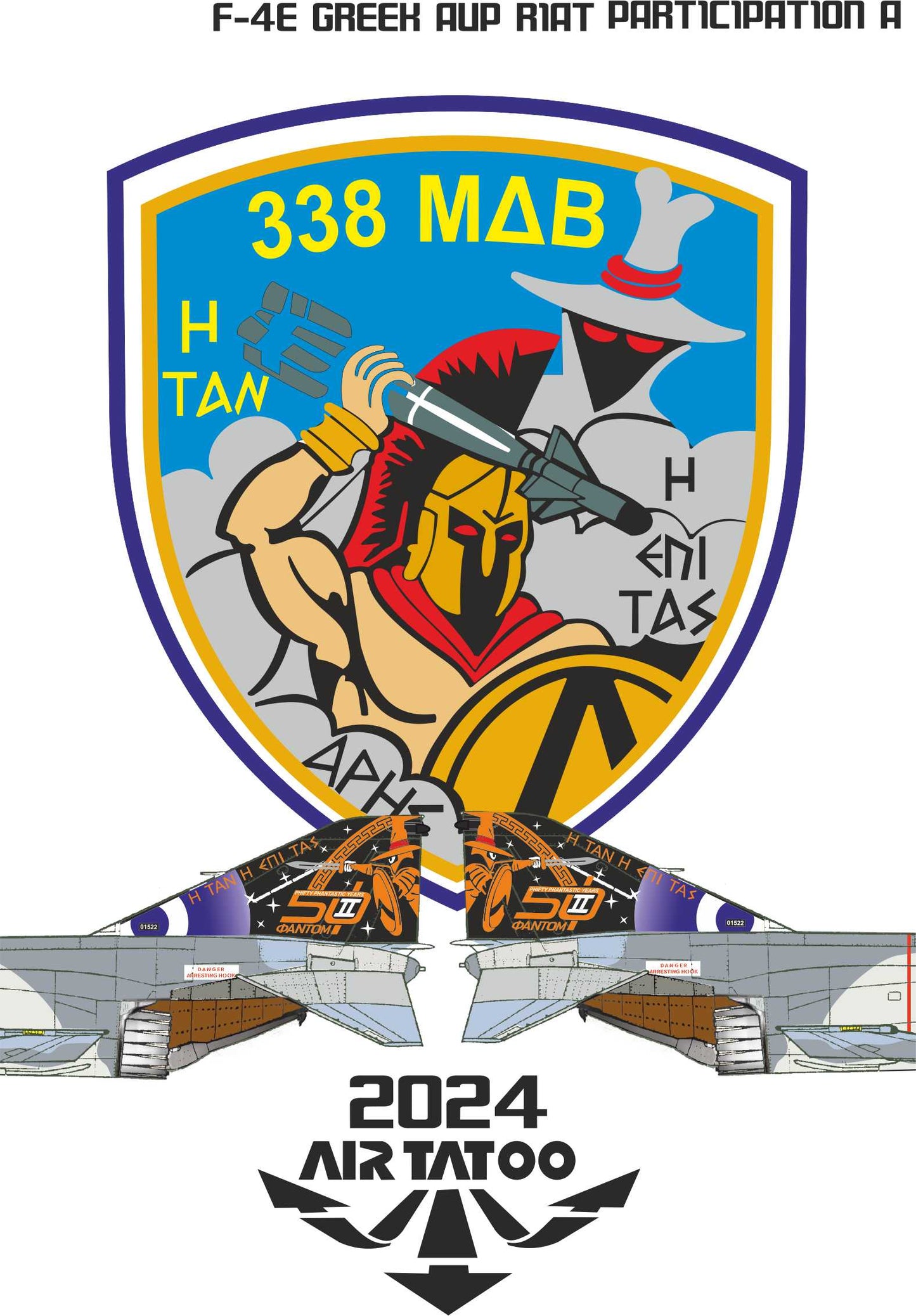 Procal PD32-2408 1:32 F-4E Phantom AUP 338SQ RIAT 2024