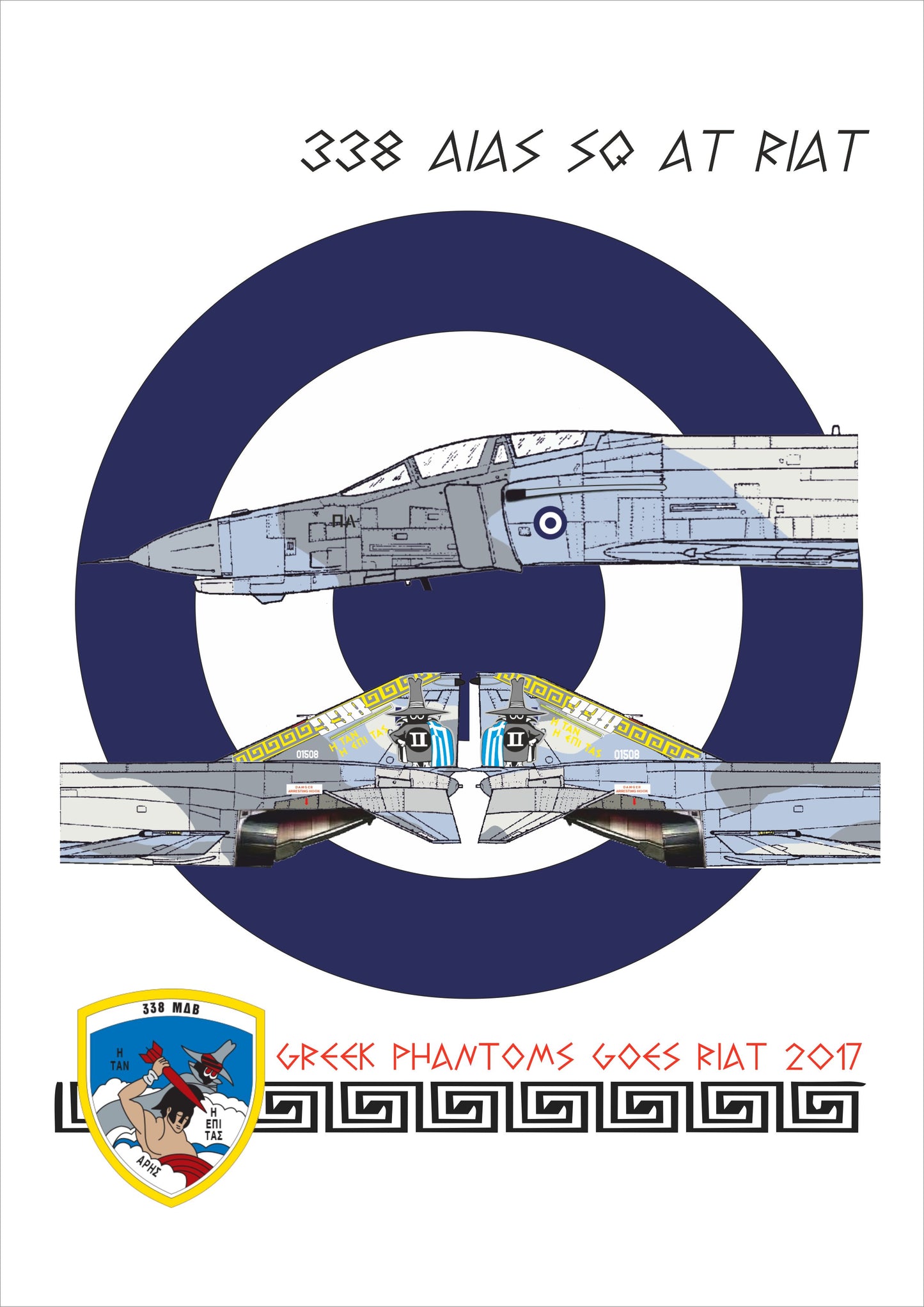 Procal Decals PD32-901 1:32 F-4E AUP Phantom 338 sqn ARES that was at RIAT